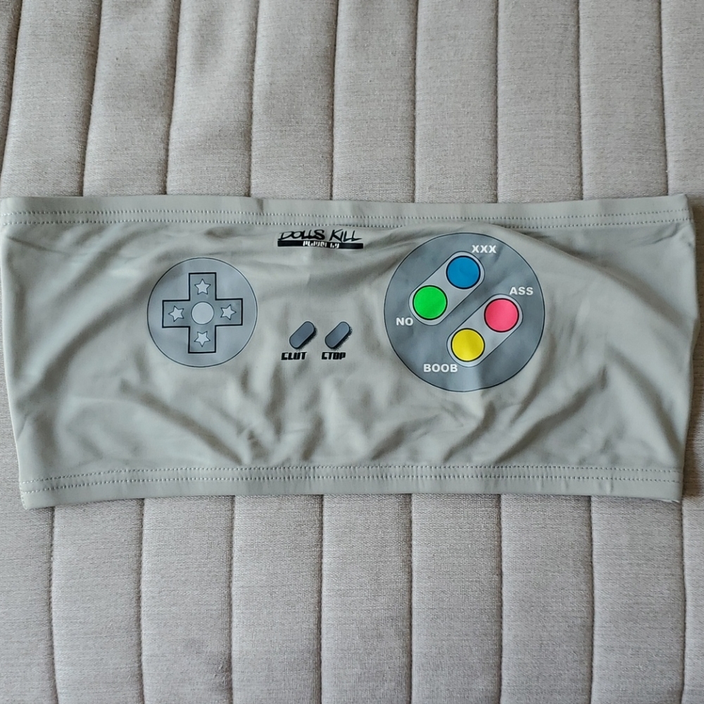 Dolls Kill x Current Mood Out of Control Tube Top